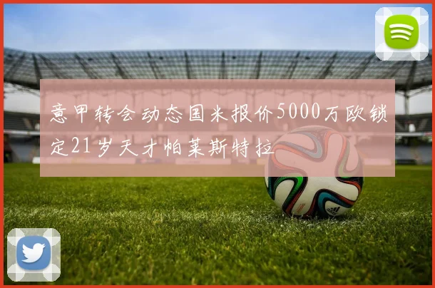 意甲转会动态国米报价5000万欧锁定21岁天才帕莱斯特拉